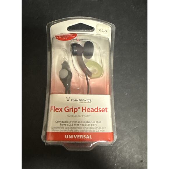 Plantronics Flex Grip Wired Headset by Verizon Model: MX200CAET35 Sealed - Picture 3 of 4